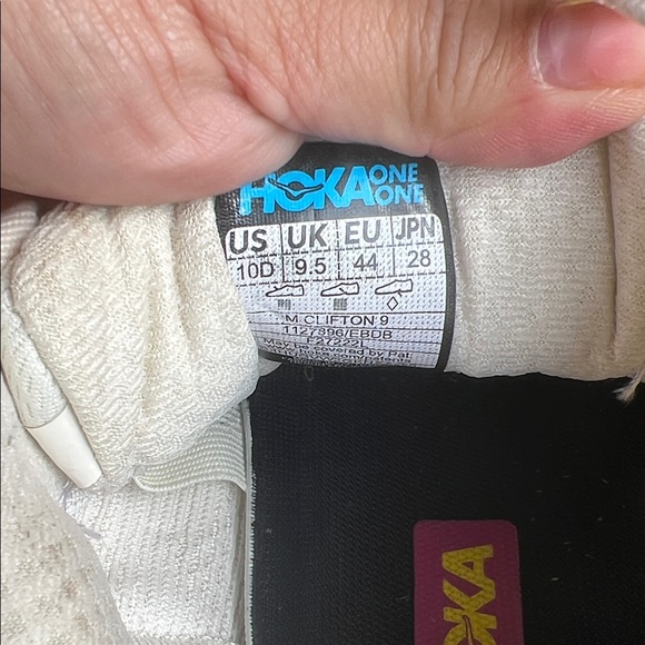 Hoka Women's Cream and Pink Athletic Shoes - Picture 4 of 5